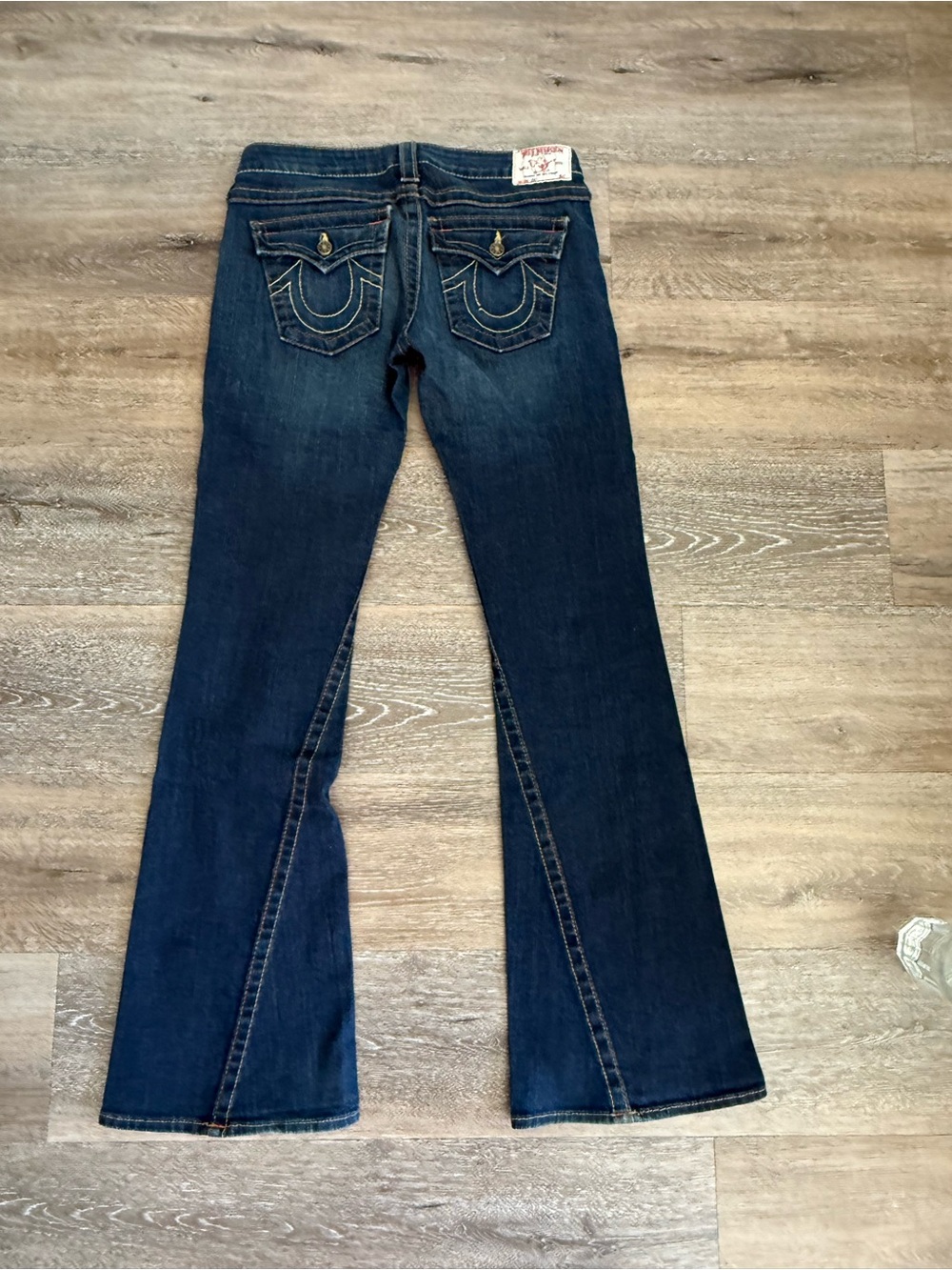 True Religion Dark Indigo Flared Jeans: “Joey” - Picture 2 of 5
